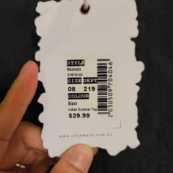 Mooloola Puffer Sleeves Crop Top - Picture 6 of 7